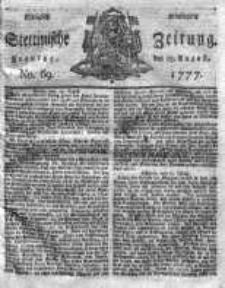 Stettinische Zeitung. Königlich privilegirte 1777, Nr 70