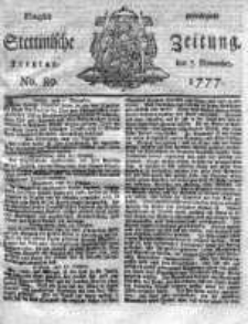 Stettinische Zeitung. Königlich privilegirte 1777, Nr 89