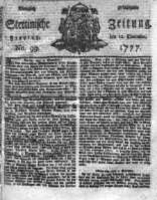 Stettinische Zeitung. Königlich privilegirte 1777, Nr 99