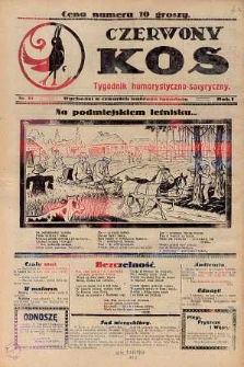 Czerwony Kos : gwiżdże co sobotę i wygwizduje wszystko 1931 nr 15