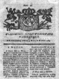 Wiadomości Uprzywilejowane Warszawskie 1763, Nr 36