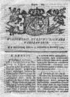 Wiadomości Uprzywilejowane Warszawskie 1763, Nr 66