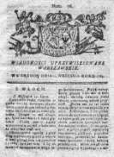 Wiadomości Uprzywilejowane Warszawskie 1763, Nr 76