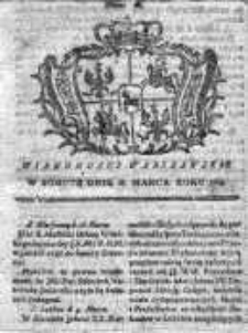 Wiadomości Warszawskie 1765, Nr 22
