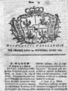 Wiadomości Warszawskie 1765, Nr 33
