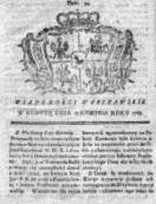 Wiadomości Warszawskie 1765, Nr 34