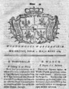 Wiadomości Warszawskie 1765, Nr 35