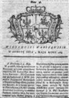 Wiadomości Warszawskie 1765, Nr 36