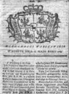 Wiadomości Warszawskie 1765, Nr 40