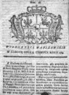 Wiadomości Warszawskie 1765, Nr 46