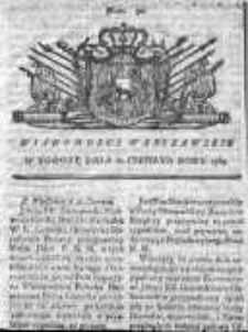 Wiadomości Warszawskie 1765, Nr 50
