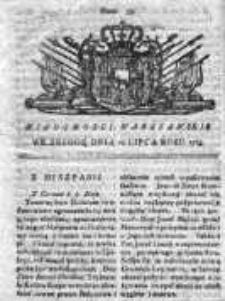 Wiadomości Warszawskie 1765, Nr 55