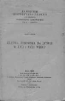 Klątwa żydowska na Litwie w XVII i XVIII wieku.
