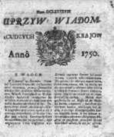 Uprzywilejowane Wiadomości z Cudzych Krajów 1749, Nr 698
