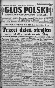 Głos Polski : dziennik polityczny, społeczny i literacki 10 marzec 1927 nr 68