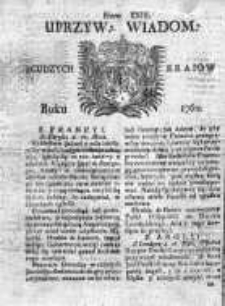 Uprzywilejowane Wiadomości z Cudzych Krajów 1760, Nr 23