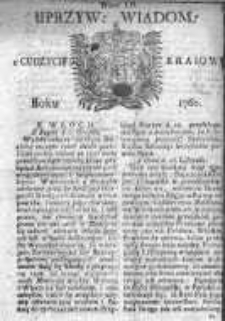 Uprzywilejowane Wiadomości z Cudzych Krajów 1760, Nr 52