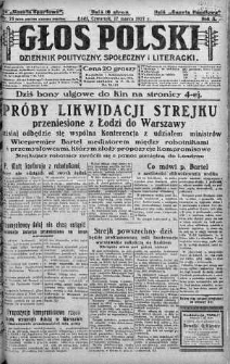 Głos Polski : dziennik polityczny, społeczny i literacki 17 marzec 1927 nr 75