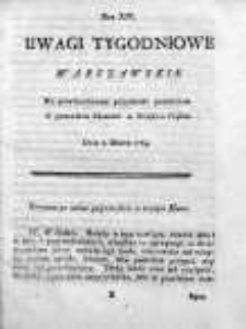Uwagi Tygodniowe Warszawskie 1768/69, Nr 14
