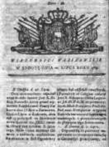 Wiadomości Warszawskie 1765, Nr 58