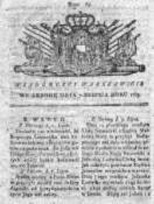 Wiadomości Warszawskie 1765, Nr 63