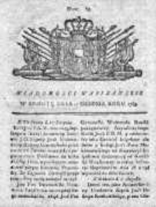 Wiadomości Warszawskie 1765, Nr 65
