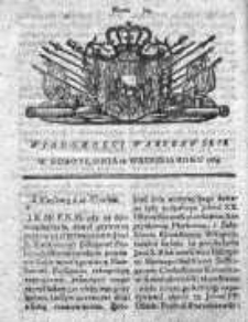 Wiadomości Warszawskie 1765, Nr 74