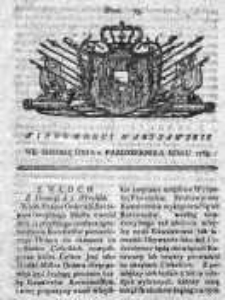Wiadomości Warszawskie 1765, Nr 75
