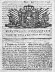 Wiadomości Warszawskie 1765, Nr 85