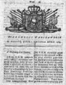 Wiadomości Warszawskie 1765, Nr 97