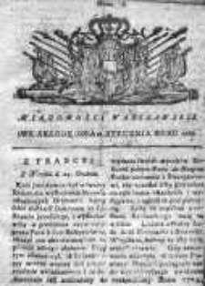 Wiadomości Warszawskie 1767, Nr 6