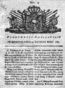 Wiadomości Warszawskie 1767, Nr 15