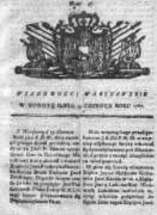 Wiadomości Warszawskie 1767, Nr 47