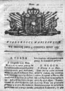 Wiadomości Warszawskie 1767, Nr 48