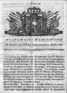 Wiadomości Warszawskie 1767, Nr 79