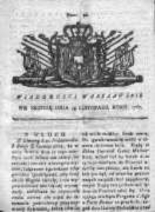 Wiadomości Warszawskie 1767, Nr 92