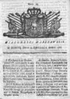 Wiadomości Warszawskie 1767, Nr 99