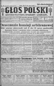 Głos Polski : dziennik polityczny, społeczny i literacki 29 marzec 1927 nr 87