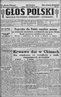 Głos Polski : dziennik polityczny, społeczny i literacki 30 marzec 1927 nr 88