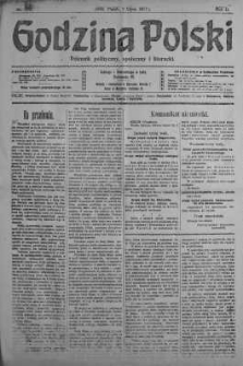 Godzina Polski : dziennik polityczny, społeczny i literacki 6 lipiec 1917 nr 182