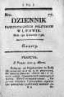 Dziennik Patriotycznych Polityków w Lwowie 1796 II, Nr 77