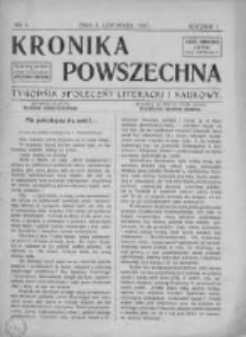 Kronika Powszechna. Tygodnik społeczny literacki i naukowy, 1910, R.1, Nr6