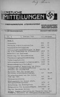 Dienstliche Mitteilungen die Stadtverwaltung Litzmannstadt 2 luty 1942 nr 3