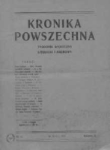 Kronika Powszechna.Tygodnik społeczny literacki i naukowy, 1911, R.2, Nr 12