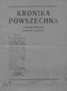 Kronika Powszechna.Tygodnik społeczny literacki i naukowy, 1911, R.2, Nr 13