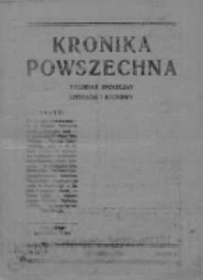Kronika Powszechna.Tygodnik społeczny literacki i naukowy, 1911, R.2, Nr 25