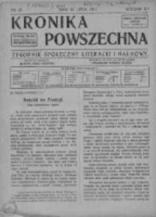 Kronika Powszechna.Tygodnik społeczny literacki i naukowy, 1911, R.2, Nr 29