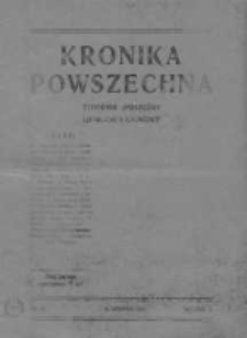 Kronika Powszechna.Tygodnik społeczny literacki i naukowy, 1911, R.2, Nr 32