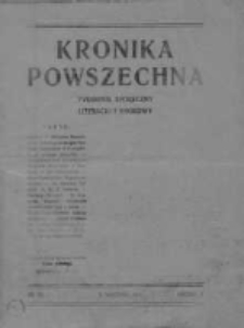 Kronika Powszechna.Tygodnik społeczny literacki i naukowy, 1911, R.2, Nr 36
