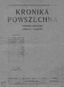 Kronika Powszechna.Tygodnik społeczny literacki i naukowy, 1911, R.2, Nr 47